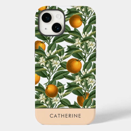Coques Case-Mate iPhone Fleur d'agrumes Vintages (Verso)