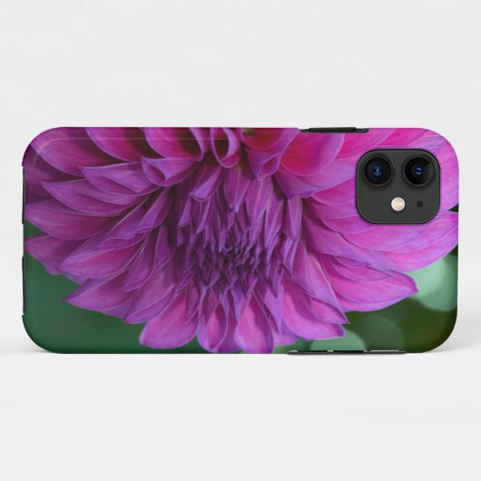 Coques Case-Mate iPhone Fleur dahlia violette (Dos (Horizontal))