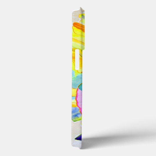 Coques Case-Mate iPhone Fleur d'aquarelle Neon Carnation (Verso / Droite)