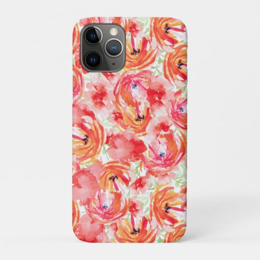 Coques Case-Mate iPhone Fleur d'aquarelle vive (Dos)