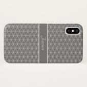 Coques Case-Mate iPhone Fleur d'argent Motif de vie (Dos (Horizontal))