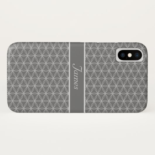 Coques Case-Mate iPhone Fleur d'argent Motif de vie (Dos (Horizontal))