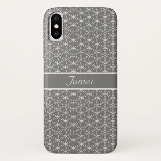 Coques Case-Mate iPhone Fleur d'argent Motif de vie (Dos)
