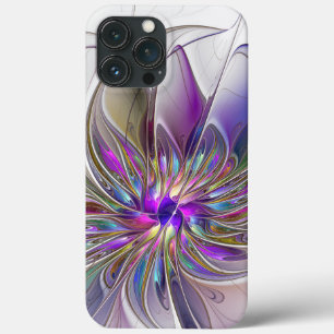 Case-Mate iPhone Case Fleur d'art fractal abstrait énergique et coloré
