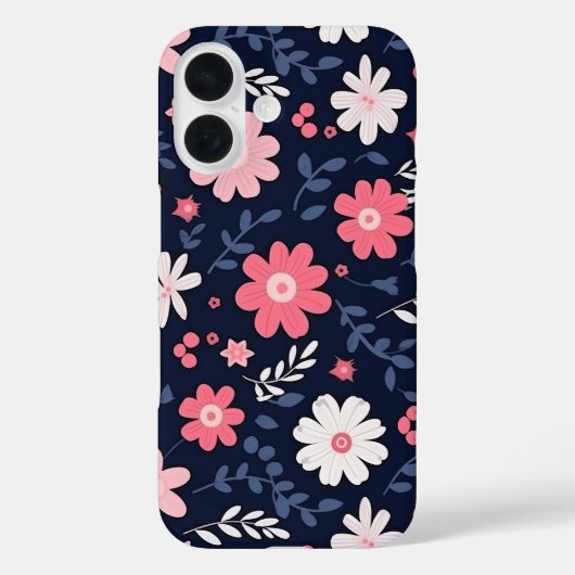 Coques Case-Mate iPhone Fleur d'art populaire élégante (Verso)