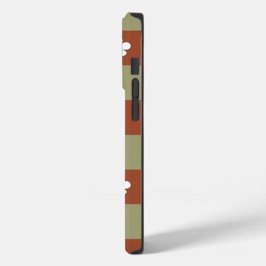 Coques Case-Mate iPhone Fleur d'automne En vichy vérifier Motif (Verso / Gauche)