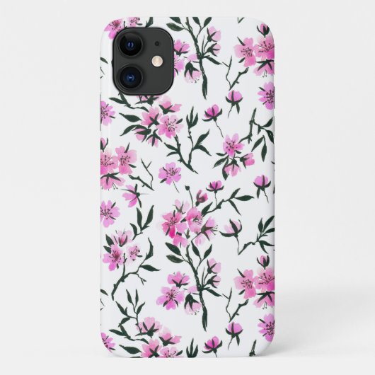 Coques Case-Mate iPhone Fleur de cerisier blanc sur blanc (Dos)