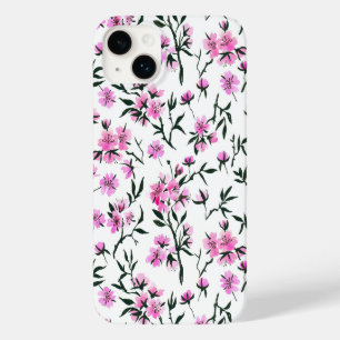 Coque Pour iPhone 14 Plus Fleur de cerisier blanc sur blanc