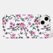 Coques Case-Mate iPhone Fleur de cerisier blanc sur blanc (Verso (horizontal))