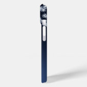 Coques Case-Mate iPhone Fleur de cerisier blanche sur fond marine (Verso / Gauche)