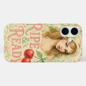 Coques Case-Mate iPhone Fleur de cerisier boho d'été mûre et prête  (Verso (horizontal))