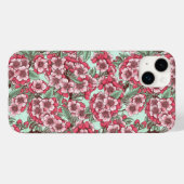 Coques Case-Mate iPhone Fleur de cerisier rose et menthe (Verso (horizontal))