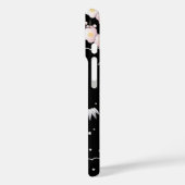 Coques Case-Mate iPhone Fleur de cerisier rose noir Élégant (Verso / Gauche)