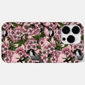 Coques Case-Mate iPhone Fleur de cerisiers et poulets roses (Verso (horizontal))