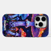 Coques Case-Mate iPhone Fleur de champignon éthéré (Verso (horizontal))