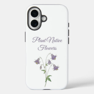 Coques iPhone 16 Fleur de Columbine Fleurs indigènes (Europe)