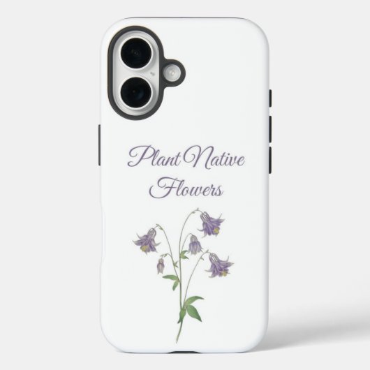 Coques Case-Mate iPhone Fleur de Columbine Fleurs indigènes (Europe) (Verso)