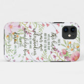 Coques Case-Mate iPhone Fleur de confiance dans le Seigneur (Dos (Horizontal))