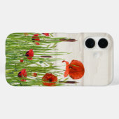 Coques Case-Mate iPhone Fleur de coquelicot dans l'herbe (Verso (horizontal))