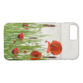 Coques Case-Mate iPhone Fleur de coquelicot dans l'herbe (Dos (Horizontal))