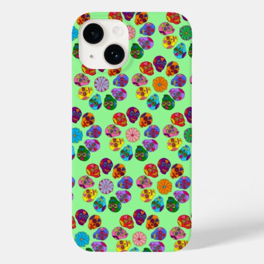 Coques Case-Mate iPhone Fleur de Crâne de Sucre (Verso)