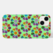 Coques Case-Mate iPhone Fleur de Crâne de Sucre (Verso (horizontal))