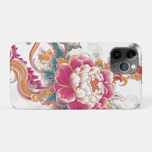 Coques Case-Mate iPhone Fleur de Crimson (Dos (Horizontal))