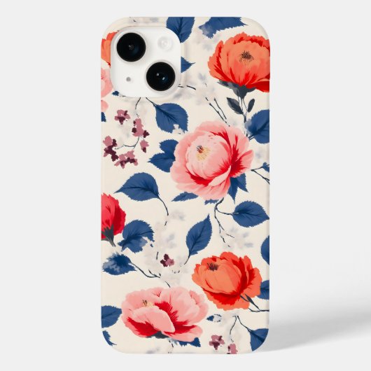 Coques Case-Mate iPhone Fleur de Crimson et de Corail (Verso)