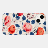 Coques Case-Mate iPhone Fleur de Crimson et de Corail (Verso (horizontal))