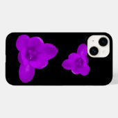 Coques Case-Mate iPhone Fleur de crocus pourpre (Verso (horizontal))