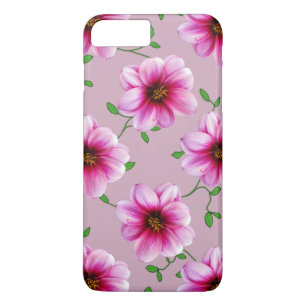 Coques Pour iPhone Fleur de dahlia de rose de jardin sur toute