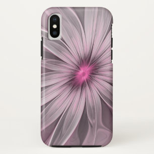 Coques Pour iPhone Fleur de fantaisie Art floral abstrait de prune fr