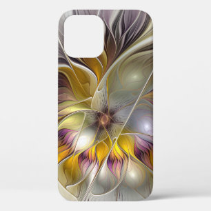 Case-Mate iPhone Case Fleur de fantaisie fractale moderne colorée abstra