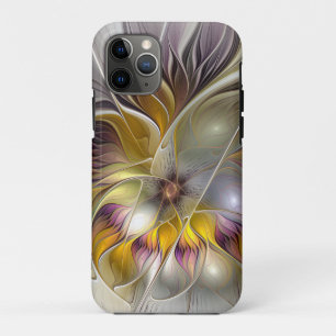 Case-Mate iPhone Case Fleur de fantaisie fractale moderne colorée abstra