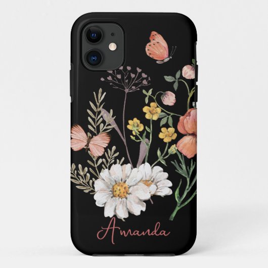 Coques Case-Mate iPhone Fleur de fleur sauvage  (Dos)
