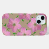 Coques Case-Mate iPhone Fleur de géranium rose Garden sur n'importe quelle (Verso (horizontal))