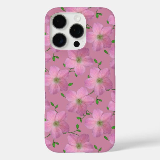 Coques Case-Mate iPhone Fleur de géranium rose Garden sur n'importe quelle (Verso)