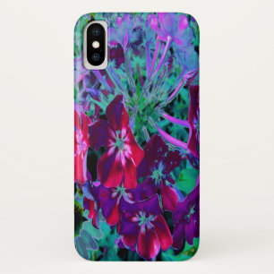 Case-Mate iPhone Case Fleur de jardin rouge, violet et rose