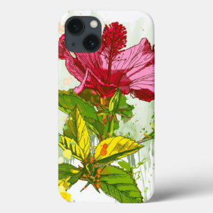 Etui iPhone Case-Mate Fleur de ketmie - peinture d'aquarelle