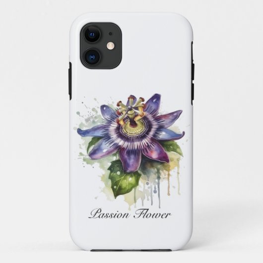 Coques Case-Mate iPhone Fleur de la Passion Pourpre Passionnée (Dos)