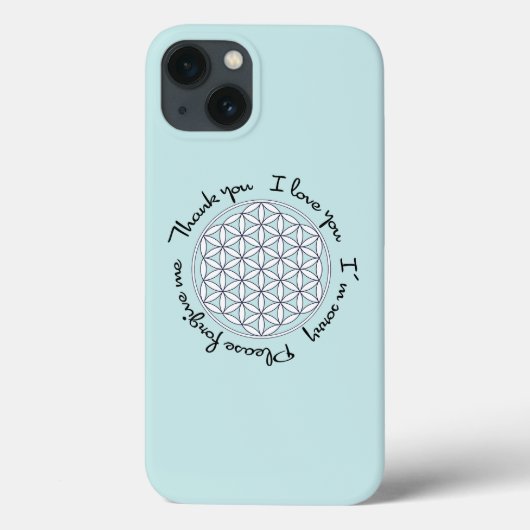 Coques Case-Mate iPhone Fleur de la vie Ho'oponopono (Verso)