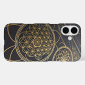 Coques Case-Mate iPhone Fleur de la vie Mystère spirale (Verso (horizontal))