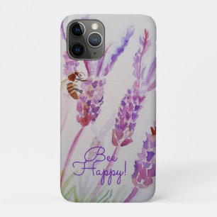 Case-Mate iPhone Case Fleur de Lavande Abeille Heureuse Aquarelle