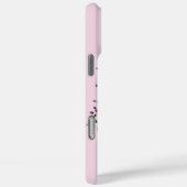 Coques Case-Mate iPhone Fleur de lavande : Monogramme Initial 'H' (Verso / Droite)