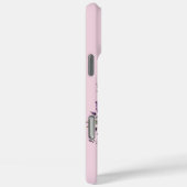 Coques Case-Mate iPhone Fleur de lavande : 'Q' initial monogramme (Verso / Droite)