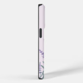 Coques Case-Mate iPhone Fleur de lavande violette aquarelle (Verso / Droite)