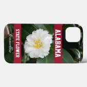 Coques Case-Mate iPhone Fleur de l'État de l'Alabama Camellia (Verso (horizontal))