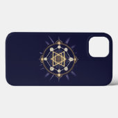 Coques Case-Mate iPhone Fleur de l'Infini — Géométrie Sacrée Céleste (Verso (horizontal))