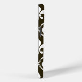 Coques Case-Mate iPhone Fleur de Lis au chocolat (Verso / Droite)