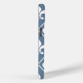 Coques Case-Mate iPhone Fleur de Lis gris français avec monogramme (Verso / Droite)